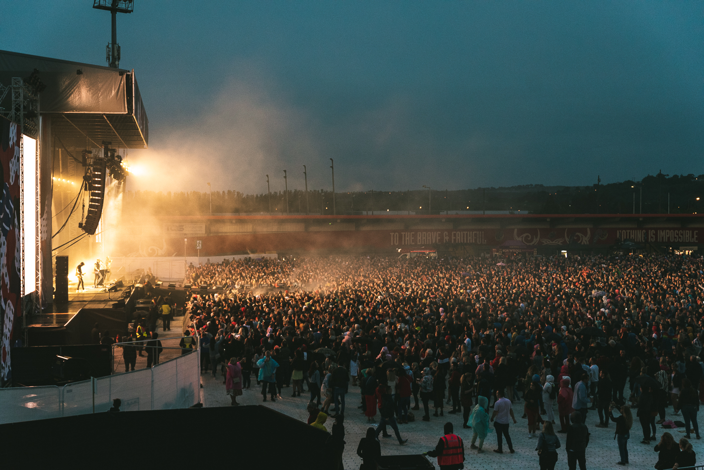 A side view of one of last years concerts. 