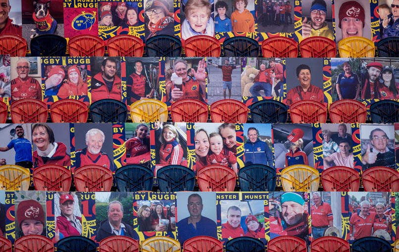 Fan portraits at Thomond Park.