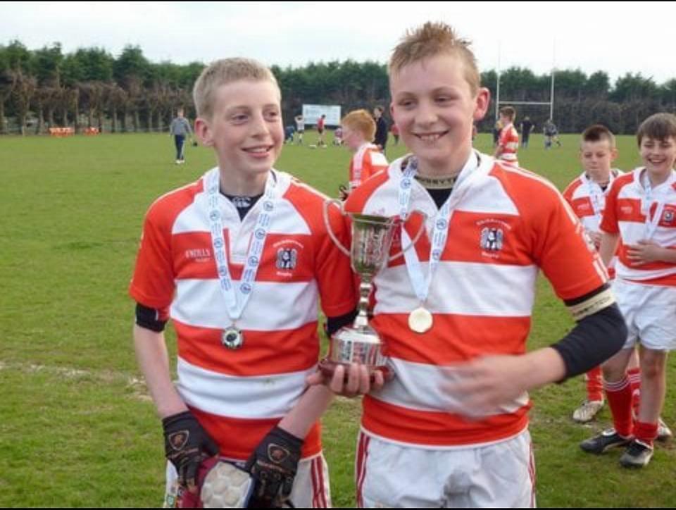 Skibbereen RFC men Liam and Gavin Coombes.