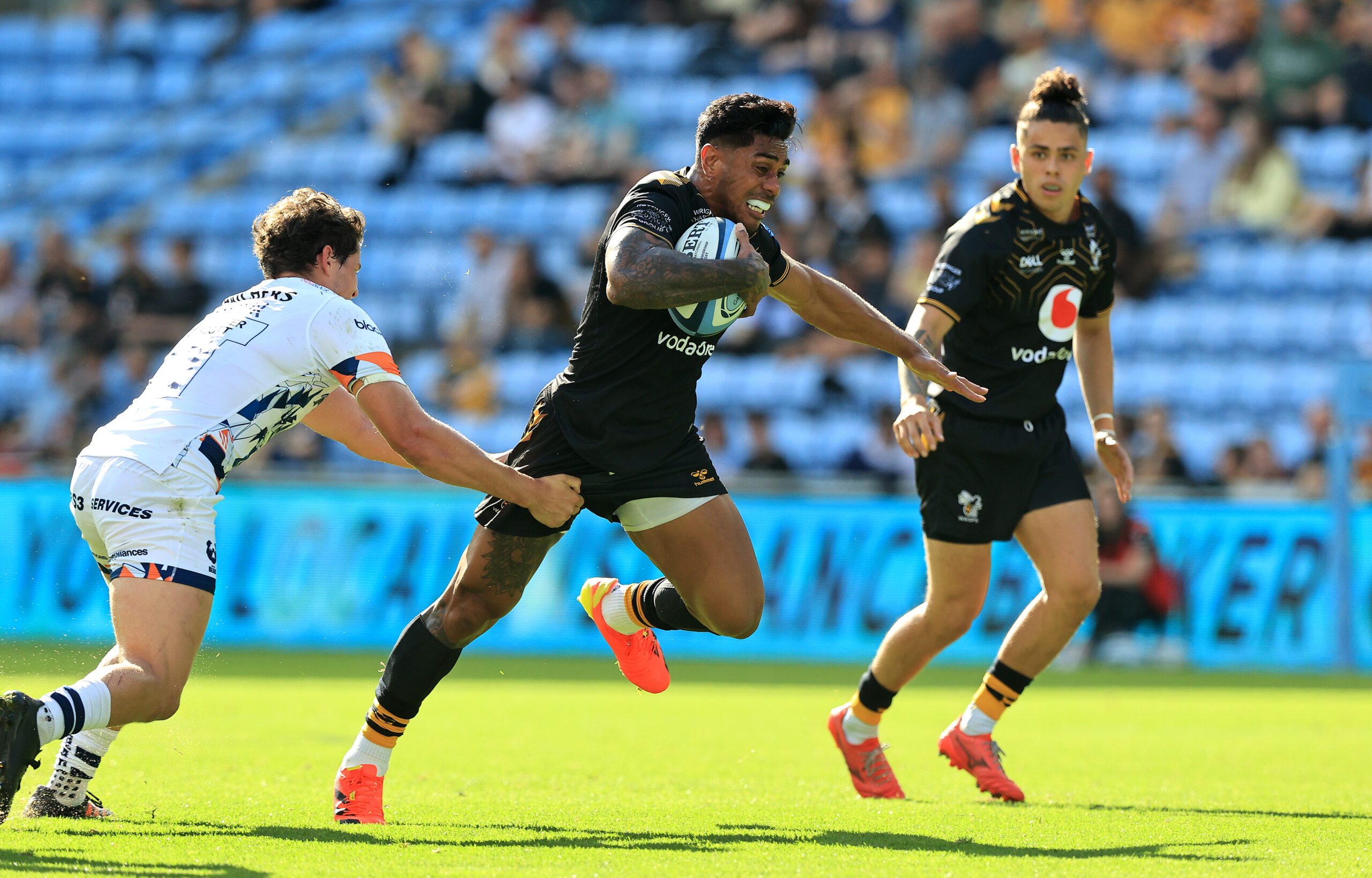 Malakai Fekitoa in action for Wasps against Bristol earlier this season. (Photo by David Rogers/Getty Images)