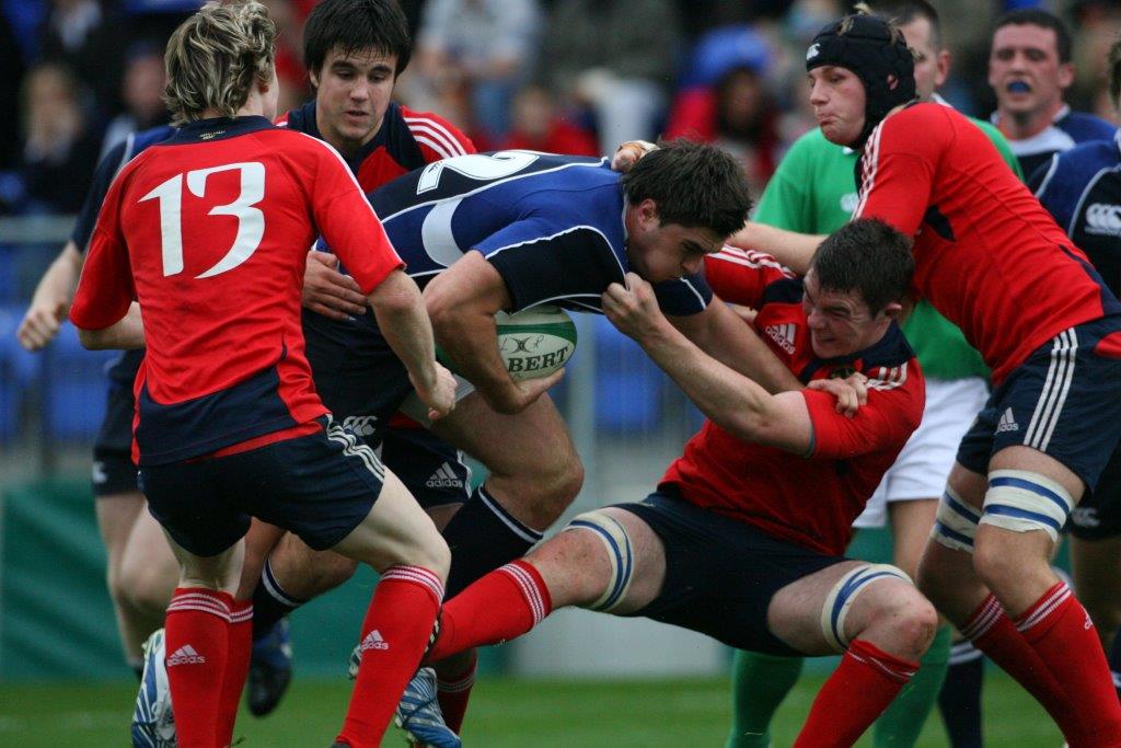 The duo in Munster U20 interprovicial action against Leinster in 2008.