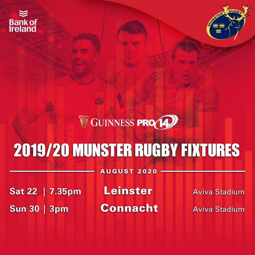 Munster Restart Fixtures
