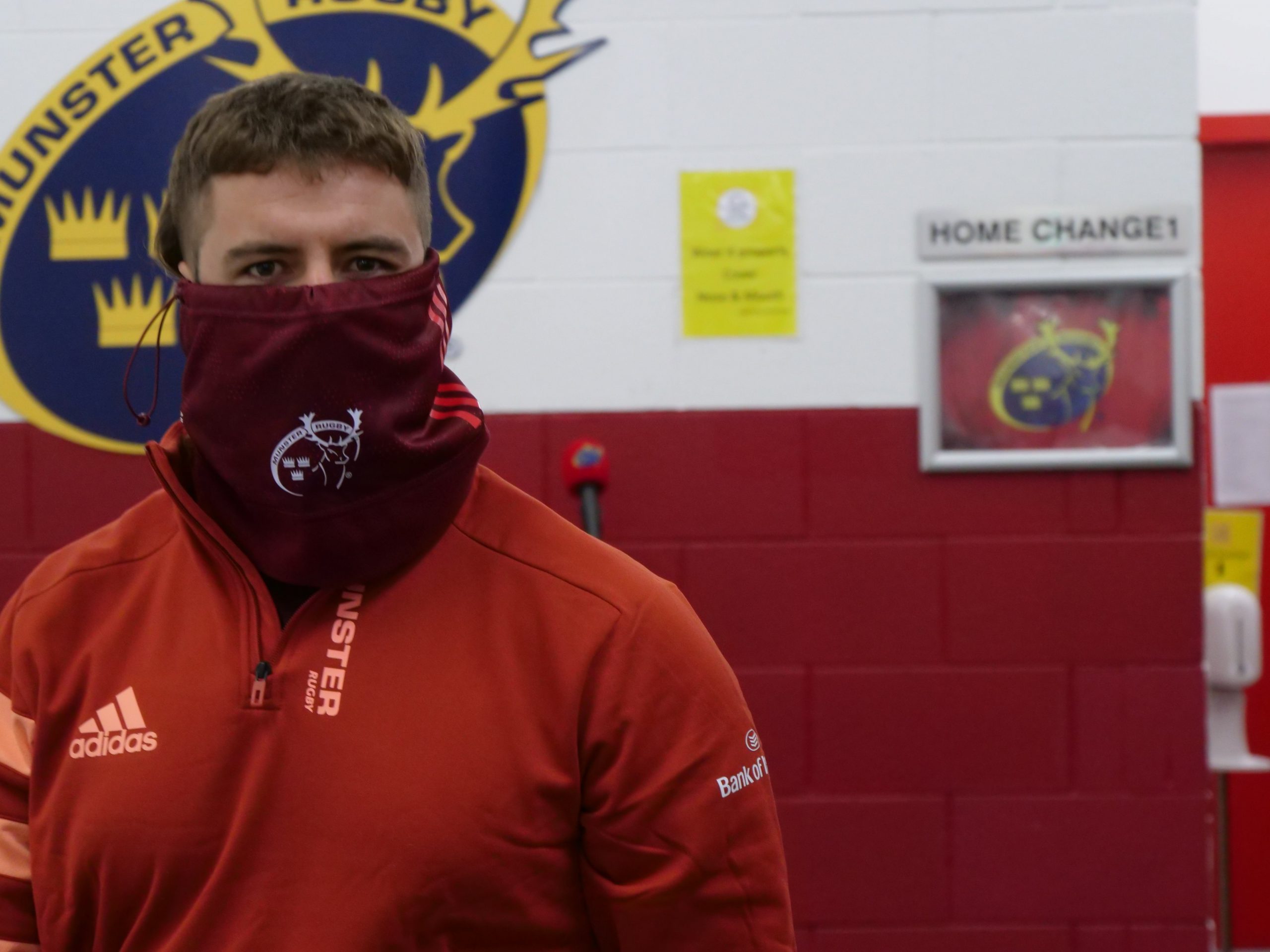 Rhys Marshall in the new neckwarmer, available at Life Style Sports.