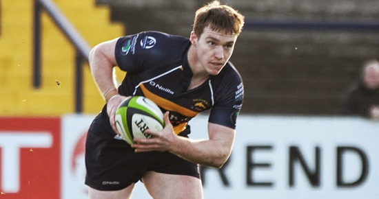 Rory Scannell in AIL action for Dolphin. 