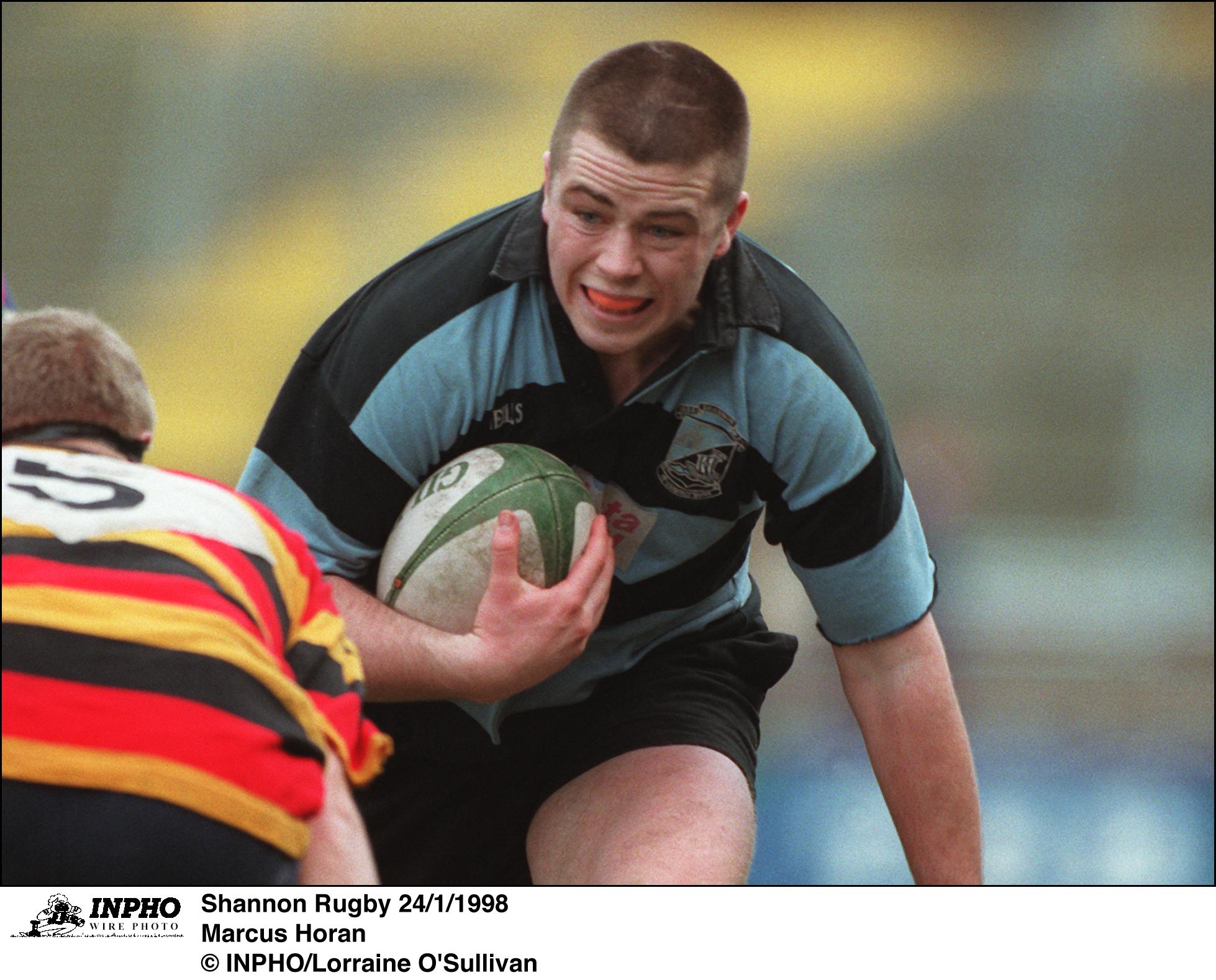 Marcus Horan in action for Shannon in 1998.