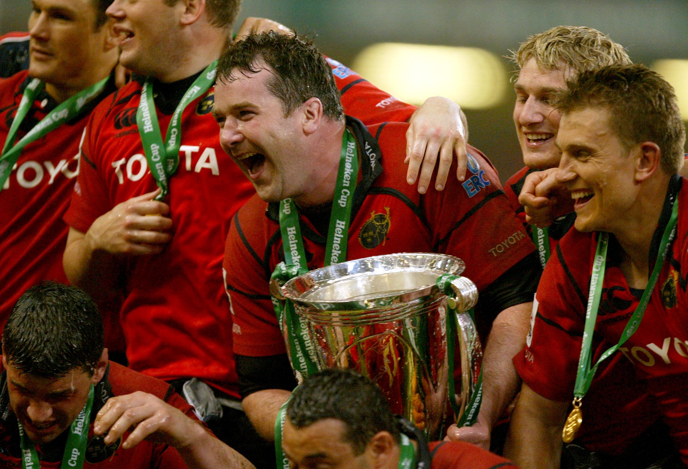 Celebrating the 2006 European Cup win.
