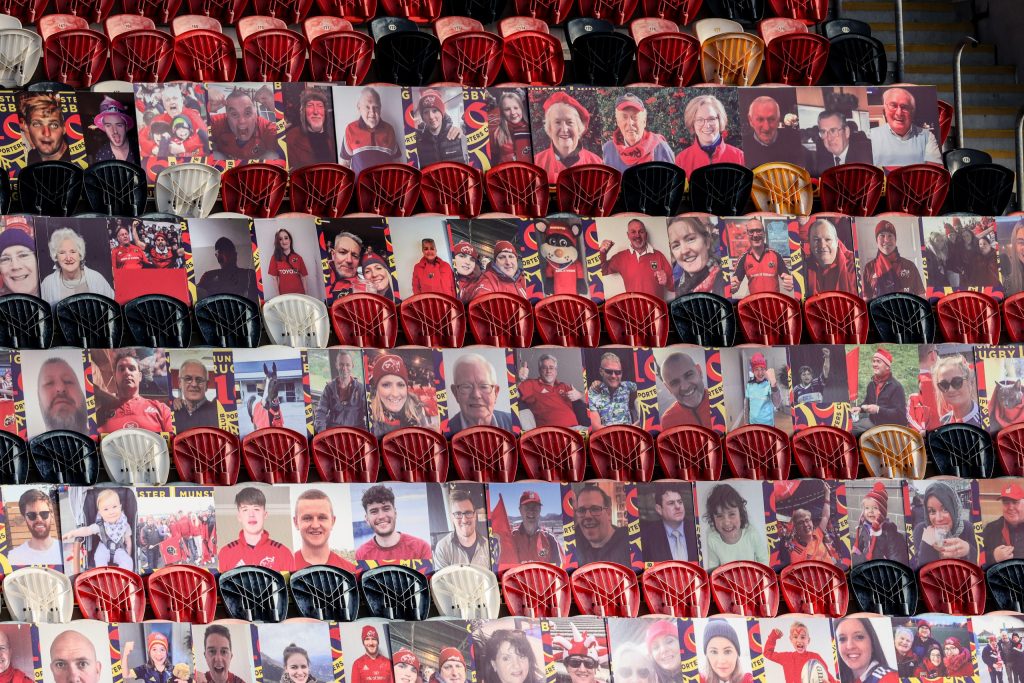 Fan portraits at Thomond Park.