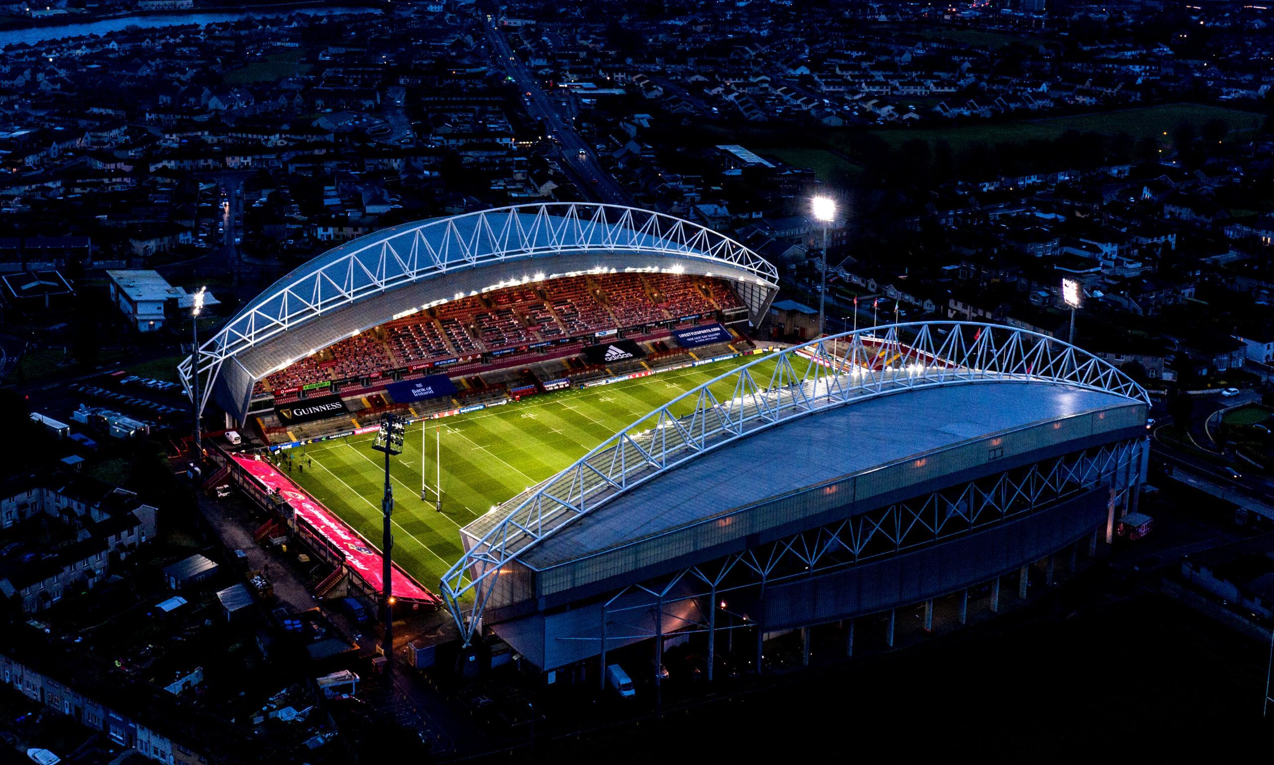Friday night lights at Thomond Park.