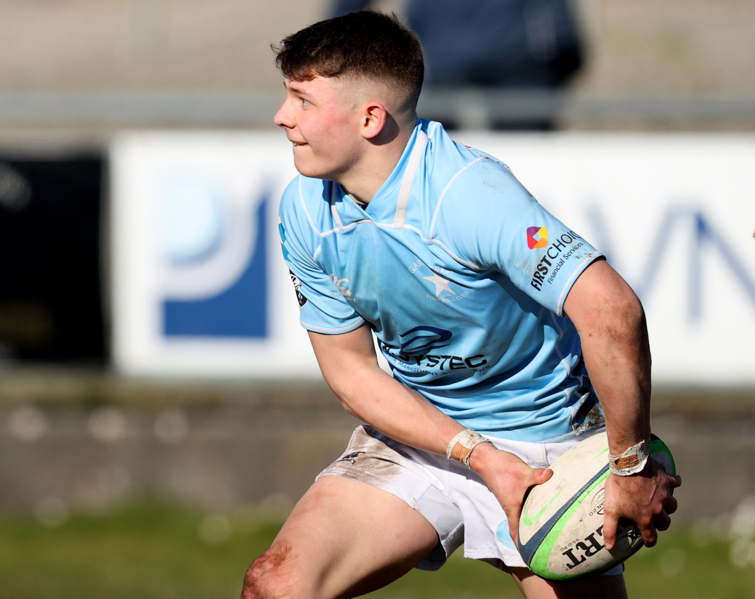 Jack Oliver in action for Garryowen FC in March. 