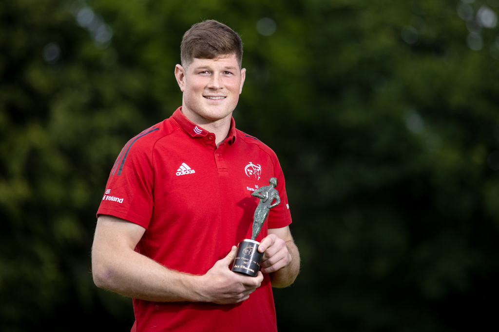 Munster Rugby Men's Player of the Year, Jack O'Donoghue.