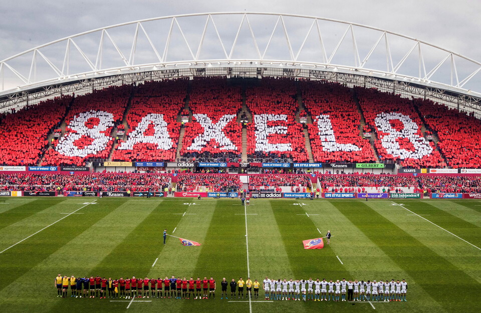 A view of the tribute to Anthony Foley in Thomond Park