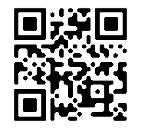 Black and white QR code displayed on a white background