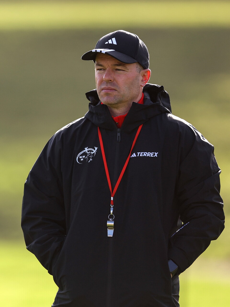 A view of Munster Assistant Coach Mossy Lawler