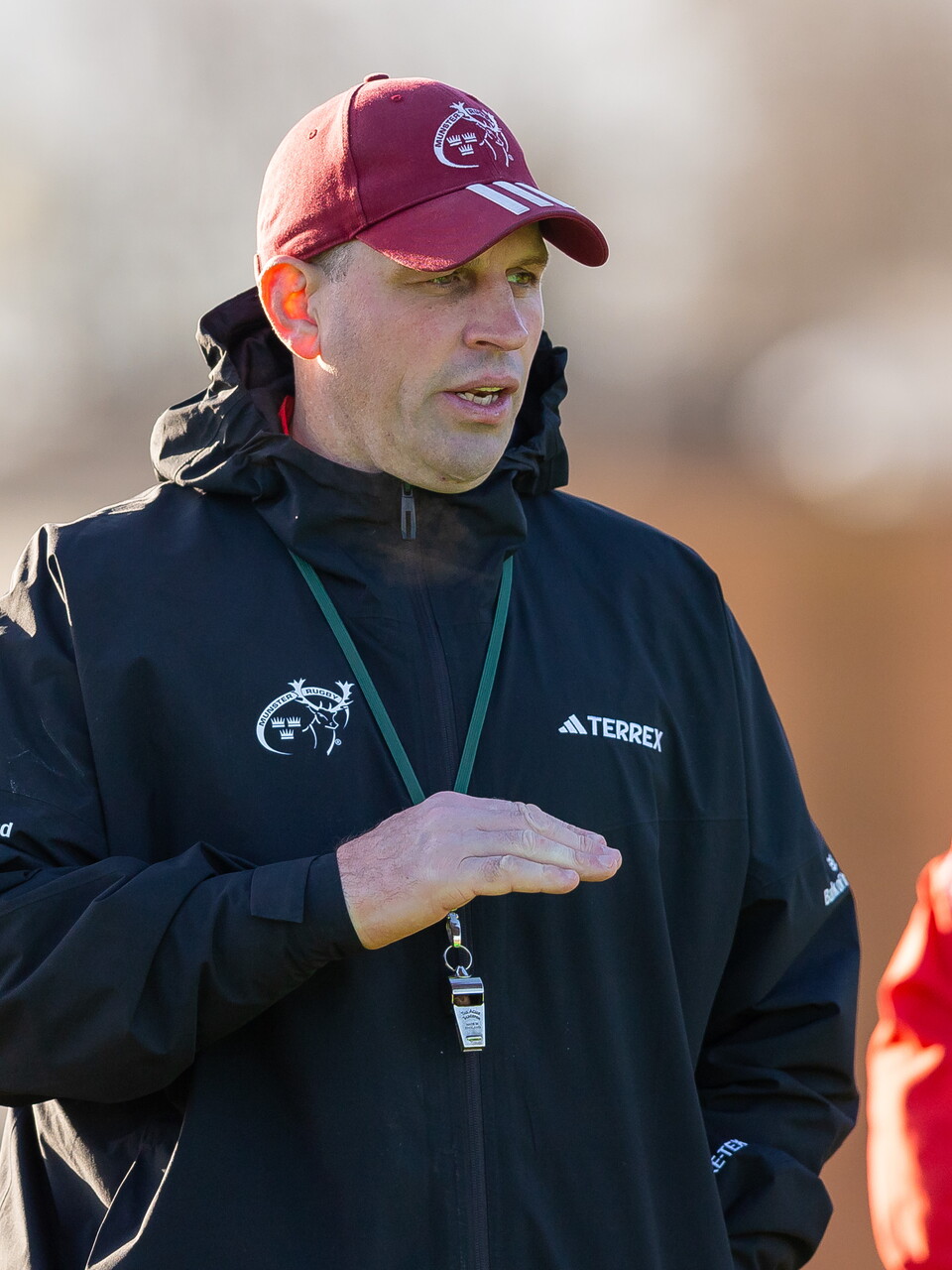 A view of Munster defence coach Denis Leamy