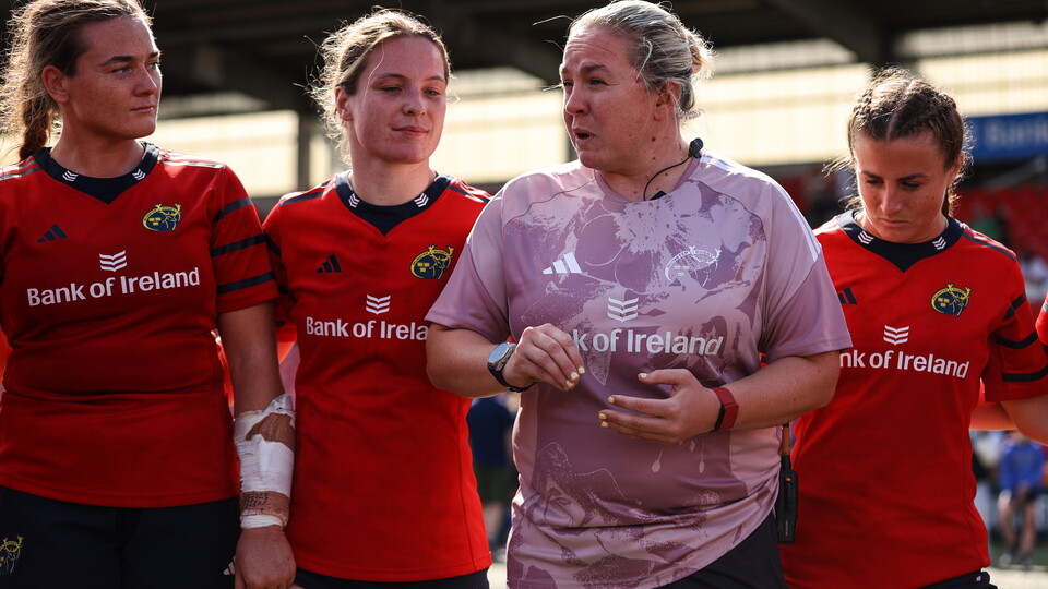 A view of Munster Assistant Coach Niamh Briggs