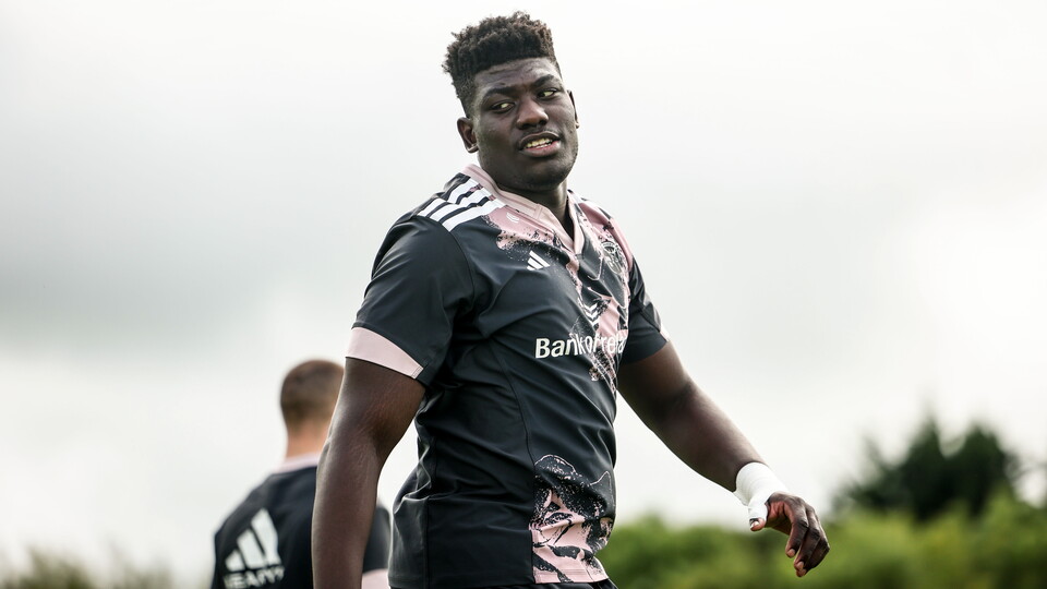A view of Edwin Edogbo at training