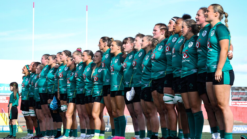 Ireland stand for the national anthem Mandatory Credit ©INPHO