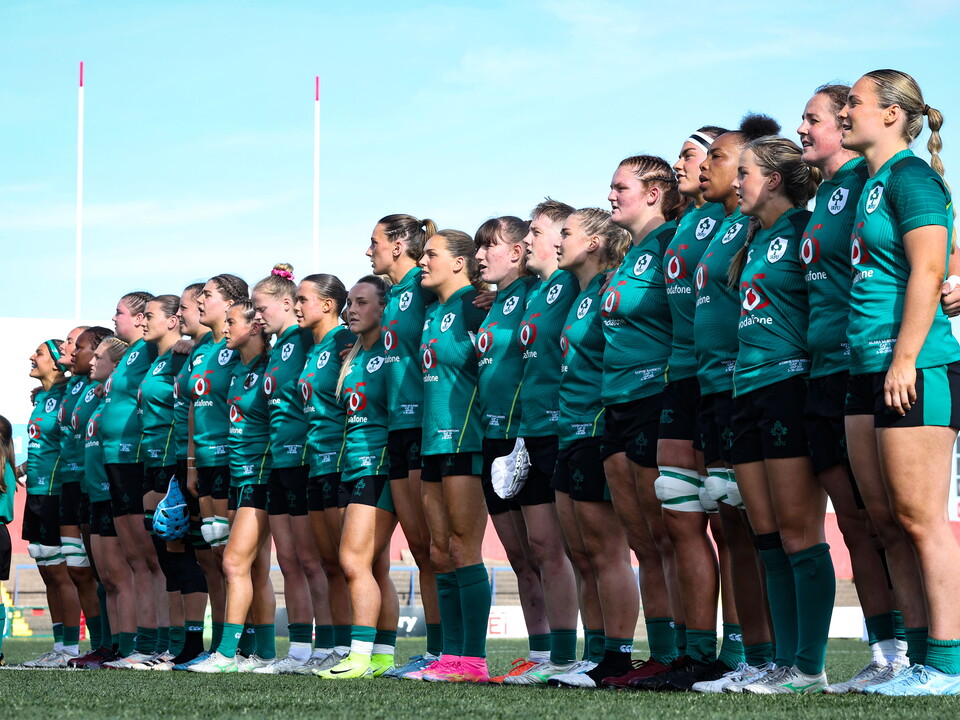 Ireland stand for the national anthem Mandatory Credit ©INPHO